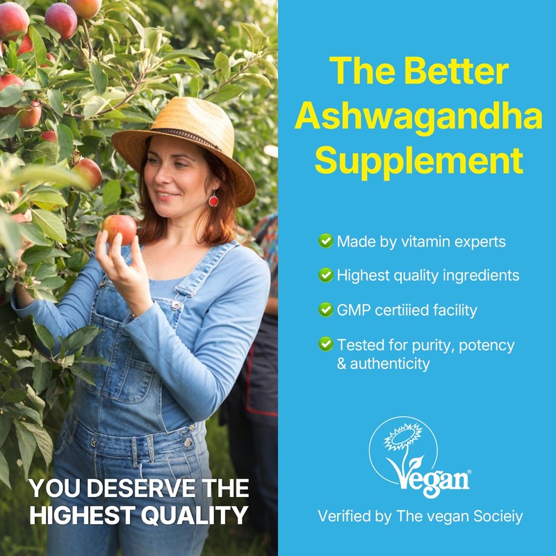 EnvyDeal Ashwagandha Gummies, 2000mg Organic Ashwa Root Extract Supplement for