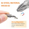 sourcing map 10pcs PZ2 Screwdriver Bit 1/4" Hex Shank 25mm/1"