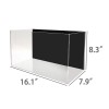 FixtureDisplays 16.1 X 7.9 X 8.3" 5 Gallon Premium Clear