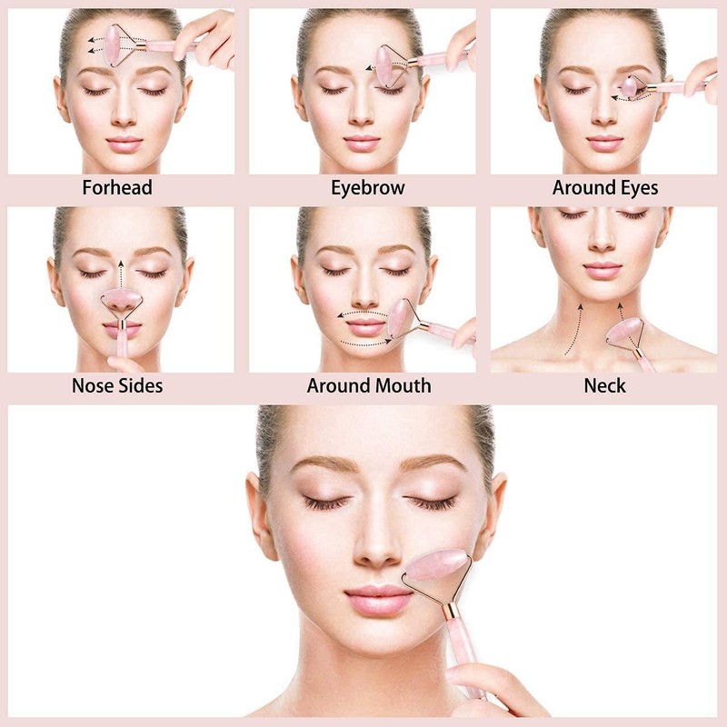 Gua Sha, jade roll, jade rose, natural stone gua sha,