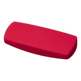 Pearl SO-94RE 092055 Eyeglass Case Hard Case Synthetic Leather Spring Type Simple Red