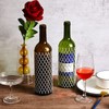 50 Pieces Wine Mesh Protective Sleeves 7.8 Inch Long Mesh