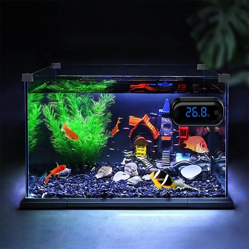 Aquarium Thermometer, High Precision Digital Aquarium Thermometer with Touchscreen and