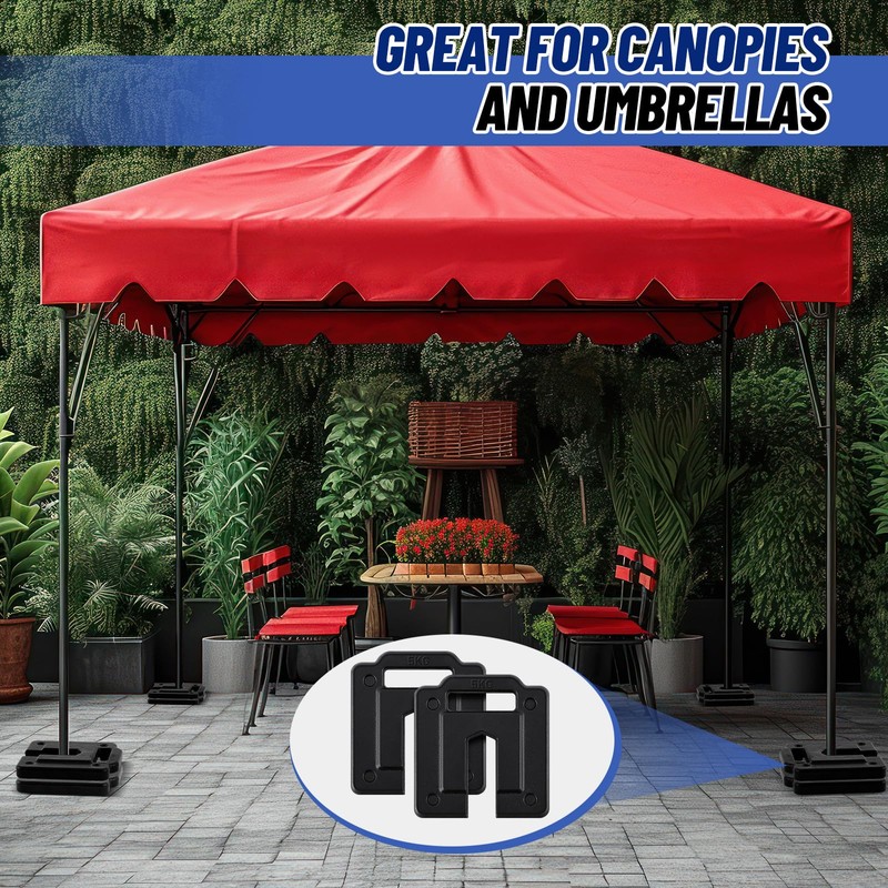 MorningRo 2 Pcs Steel Base Weights for Backdrop Stand Canopy