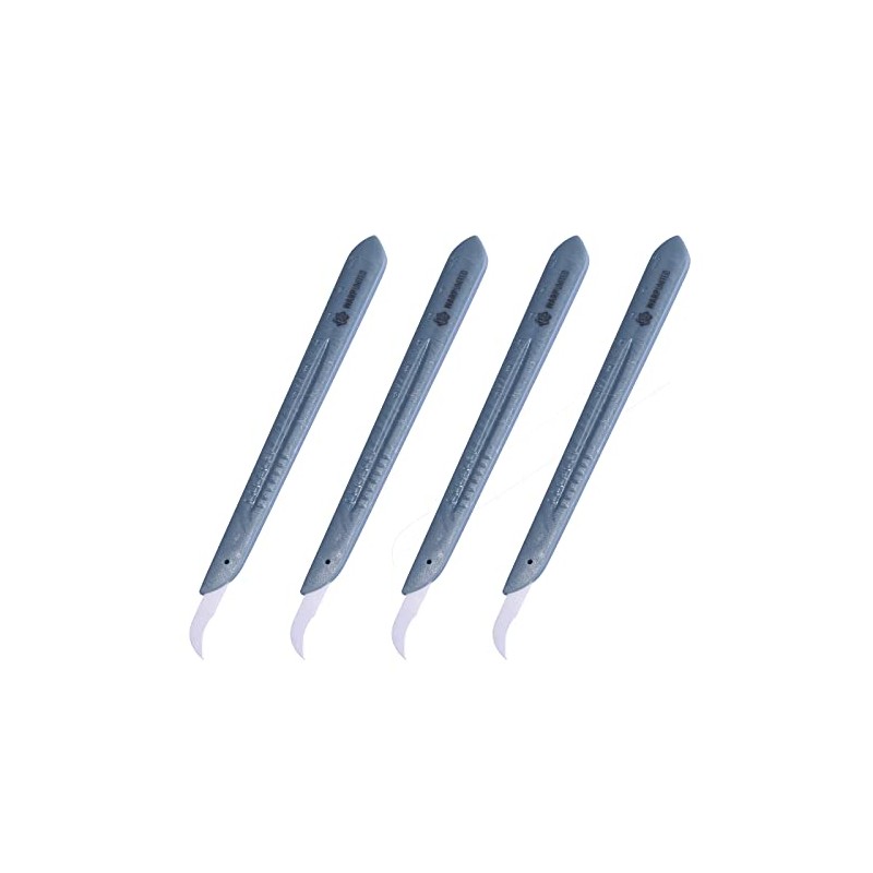 4-Pack Betor MR Safe Ceramic Scalpel #12 Hook Blade with