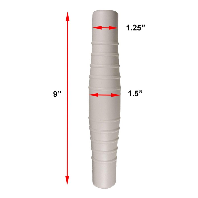 ATIE 1-1/2" x 1-1/4" Universal Pool Hose Coupling Connector Adapter