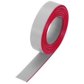 MECCANIXITY 28AWG IDC Wire Flat Ribbon Cable 3 m/9.8ft Length 1.27mm Pitch 14 Pin Gray for JTAG/ISP Connecting