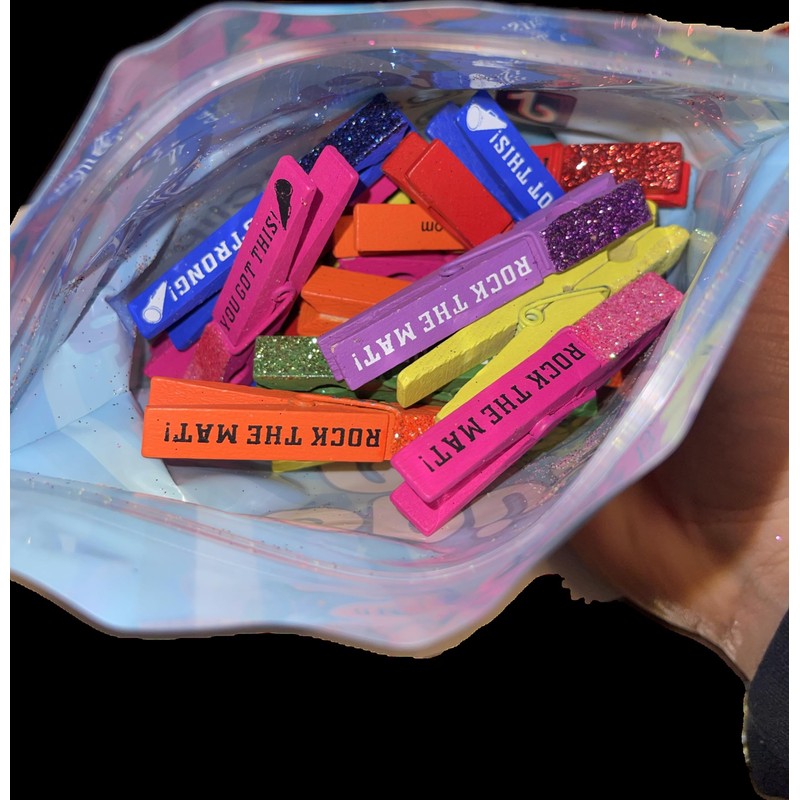 Spirit Clips Cheer Pins Cheerleading Clips Competition Pins (Pack of