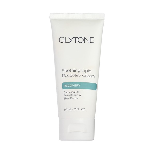 Glytone Soothing Lipid Recovery Cream - Vitamins A & E, Camelina Oil, Glycerin, Shea Butter - Sensitive, Compromised & Post-Procedure Skin - 2 fl. oz
