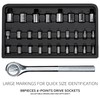 CARTMAN 123 Piece Socket Wrench Set Auto Repair Tool Set