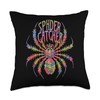 Rainbow Spider Tarantula Colorful Spider Web Costume Shirt Throw Pillow