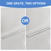 24-Inch Linear Shower Drain with Tile Insert Grate, SUS 304