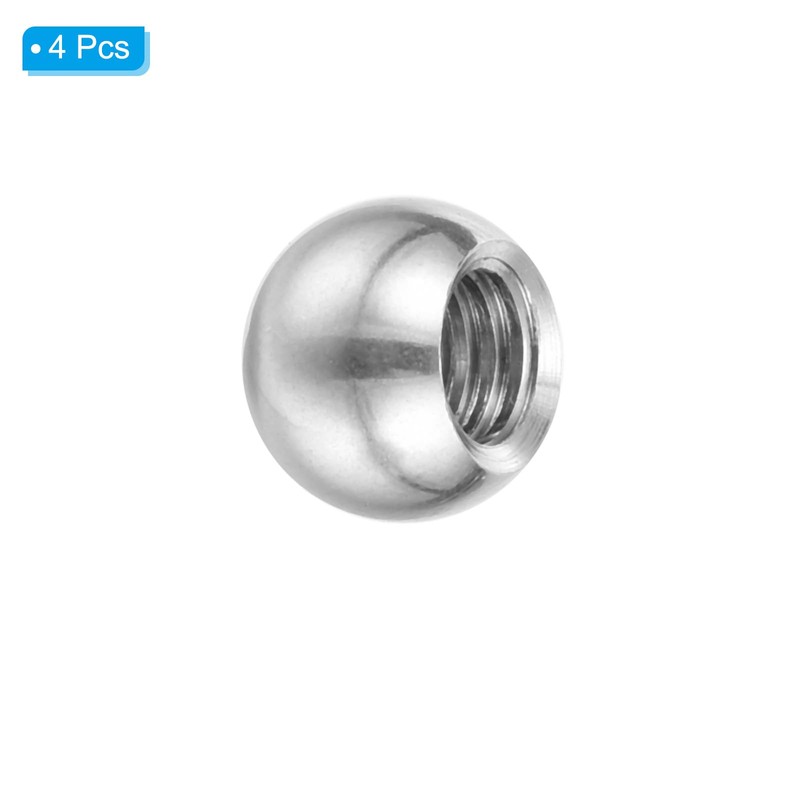 PATIKIL M6 x 10 mm Ball Nuts Button 4 Pack