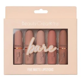 Lip Set 5 Labiales Five Mate Top Lipsticks Beauty Creations                                                                                           