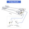 BeElion 5-Pair/10pcs White Passive PoE Injector and Splitter Kits with