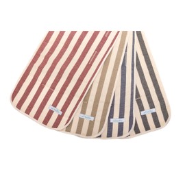 Mi Bollito - Universal Pushchair Mat – Padded and Breathable Striped Model – 100% Cotton – Compatible with All Prams – Made in Spain (Black)