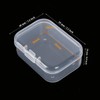 LJY 100 Pieces Rectangular Empty Mini Clear Plastic Organizer Storage