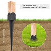Insaga 4x4 Fence Post Anchor Ground Spike 23'' x 3.7''