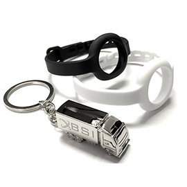 Set Slim 1pc White and 1pc Black Colors Replacement Straps Compatible with Jawbone UP Move Only /No tracker/ Wireless Activity Bracelet Sport Wristband Bracelet Fitness Pilates Arm Band Armband