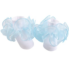 Snegyu Girls Frilly Socks Toddler Kids Princess Ruffle Ankle Socks with Big Double Lace for Dance Shows Party & Performance 1-3 Years