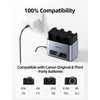 llano 3 pack LP-E17 Battery &20W Fast Charger Set:Triple Slot