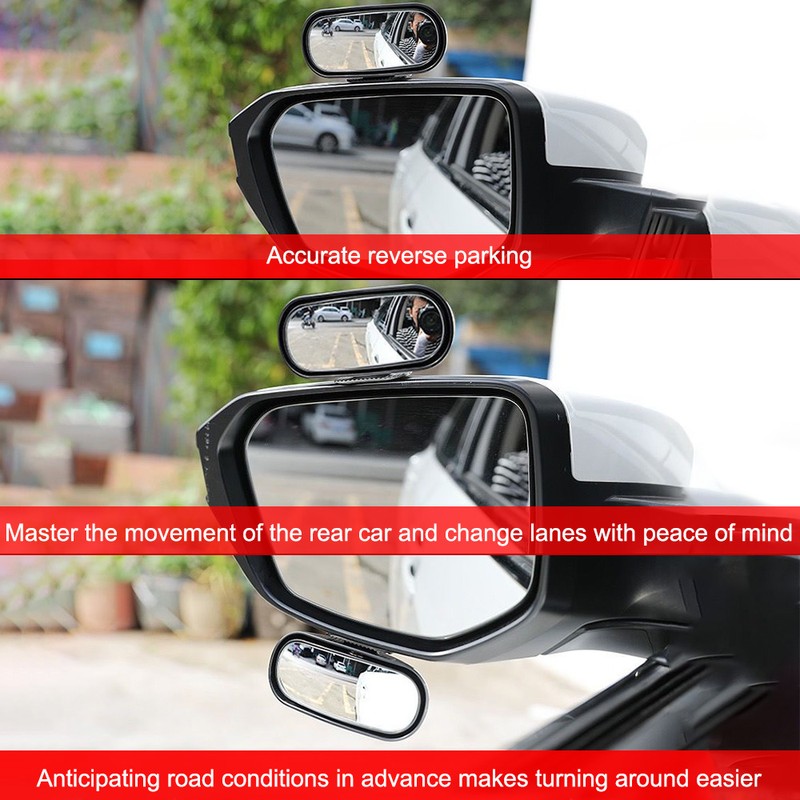 Blind Spot Mirror for Driving – Wide-Angle 360° Adjustable Auxiliary
