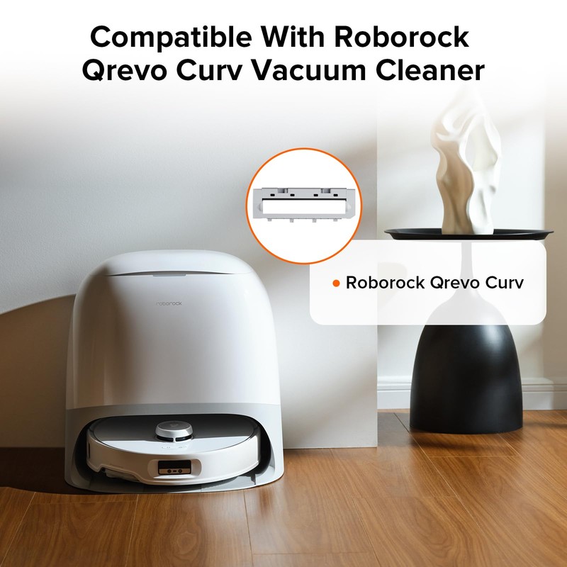 roborock Rubber Main Brush Cover Replacement Qrevo Curv, Qrevo Edge,