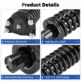 Front and Rear Complete Struts Assembly Shock Absorber Fit for Dodge Nitro 2007-2011, for Jeep Liberty 2002-2012, Replace for 171577L 37203, 4Pcs