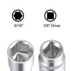 TOP-VIGOR 3/8-inch Drive 9/16-inch 6-Point Shallow Socket, Cr-V Drive Socket