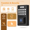 Tinewa Keyless Entry Door Lock with 2 Lever Handles, Fingerprint