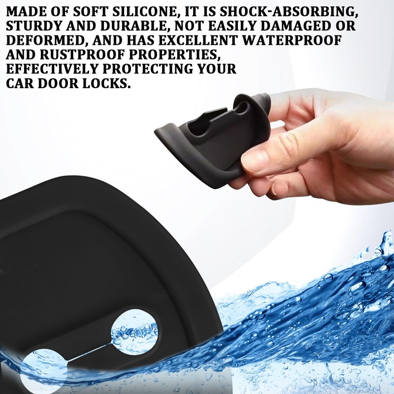 UQWU 4PCS Door Latch Lock Covers, Car Door Edge Latch