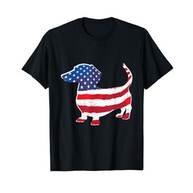 USA American Flag Dachshund Pet Dog Lovers 4th of July Men T-Shirt