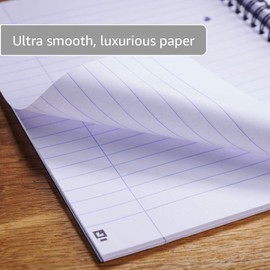 Oxford Campus, A5+ Card Cover, Pack of 3, Wirebound Notebook, 140 Pages, Assorted Metallic Colours