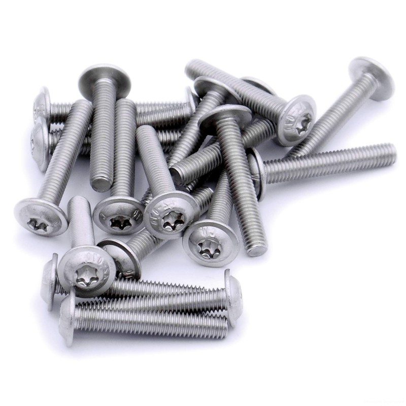 M4 (4mm x 22mm) Flanged TX Socket Button Machine Screw