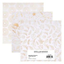 Spellbinders Vellum Paper 6 x 6 with foil, Various, ONE
