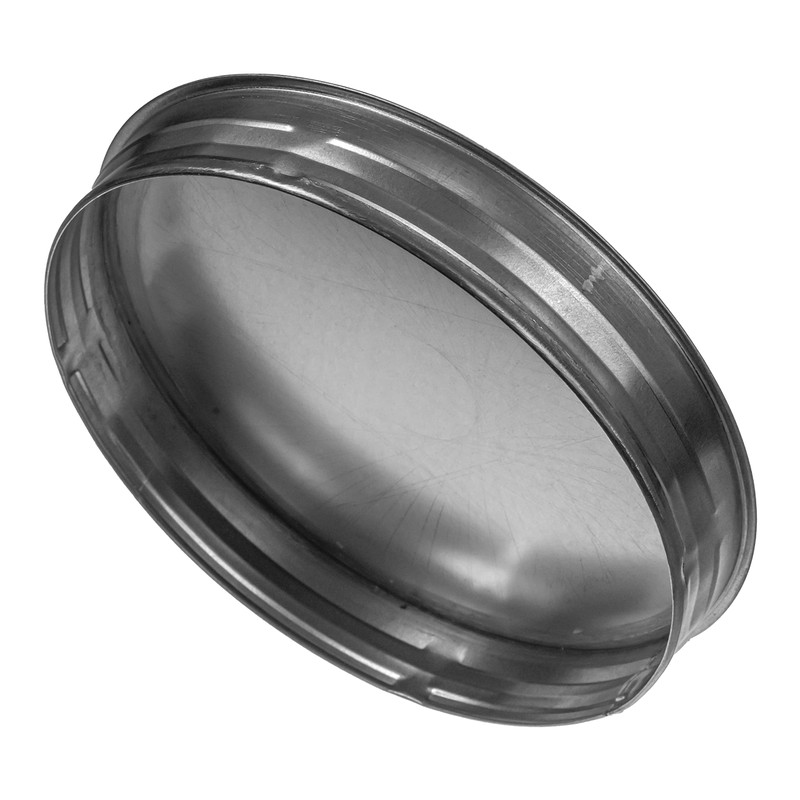 Vent Systems 8" Metal Tee Cap. Galvanized Steel End Cap.