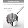 VENTION Tri-Ply Stainless Steel Saucepan with Glass Strainer Lid, 3