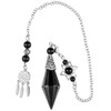 KYEYGWO KYEYGWO Obsidian Kegel Stein Pendel fr Damen und Herren,