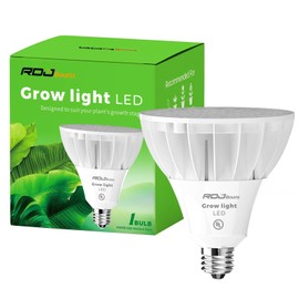 RDJ Bouns 26W Grow Light Bulb for Indoor Plants, E26 Base, 3422LM 300W Equivalent, High PPFD with Optical Lens, CRI95, Seeds and Greens,LED Plant Light Bulb for Growing, Gifts for Gardening Lovers