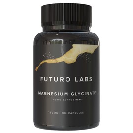 Magnesium Glycinate Capsules 1500mg - Magnesium Bisglycinate High Strength Sleep Supplements & Night Leg Cramp Relief, Made in The UK - 90 Day Supply - Futuro