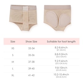 DoGeek Foot Thongs Bunion Protector for Ballet Dance Footundeez for Girls Women, S