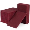 S SATC 6”×9” Maroon Scuff Pads, Pack of 20 Automotive
