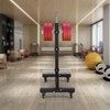 Dumbbell Rack Tree, Heavy Duty Vertical Plate Rack with Wheels,