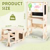 SeLucky 4-in-1 Toddler Kitchen Step Stool, Learning Standing Tower with