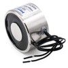Heschen Electromagnet Solenoid Silver Round P50*27 DC 24V 50kg OD