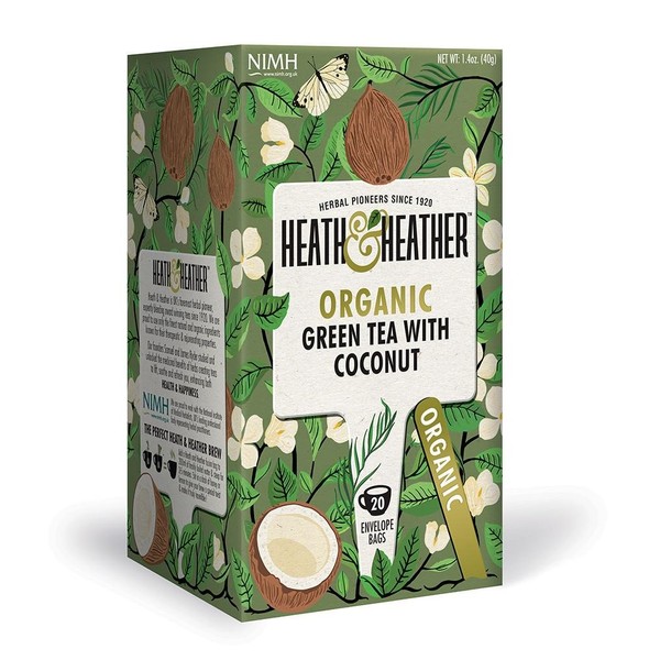 Heath & Heather Organic Green Tea & Coconut