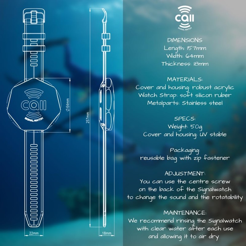 Call Signal Watch - Underwater Noise Maker for Divers -