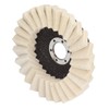 2Pcs 5in Grinding Disc Wave Shape Wool Felt Polishing Wheel