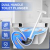 Cinola Upgraded Toilet Plunger with Holder, Wall Mounted Toilet Bowl