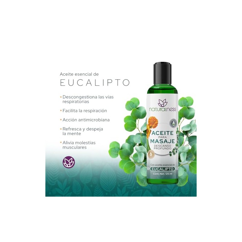 Aceite Descontracturante y Relajante para Masaje Descanso Profundo 125 ml